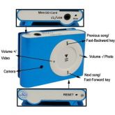 5 in 1 (MP3 Player, video, Camera, gravador de voz, U d